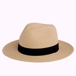 Panama SunHat - 56-58 cm cream , black band , UPF 50
